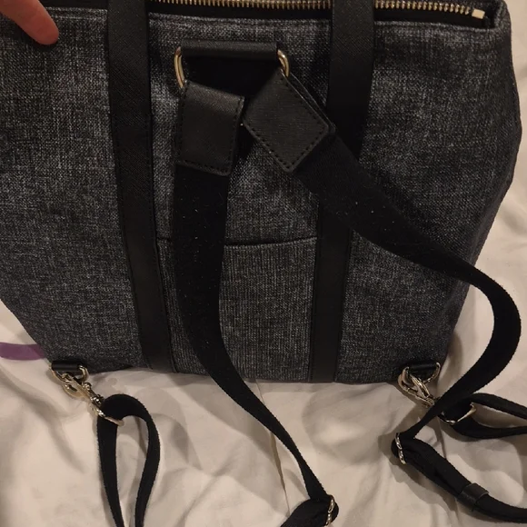 Henri Bendel Black and Gray Convertible Bag - Picture 7 of 7